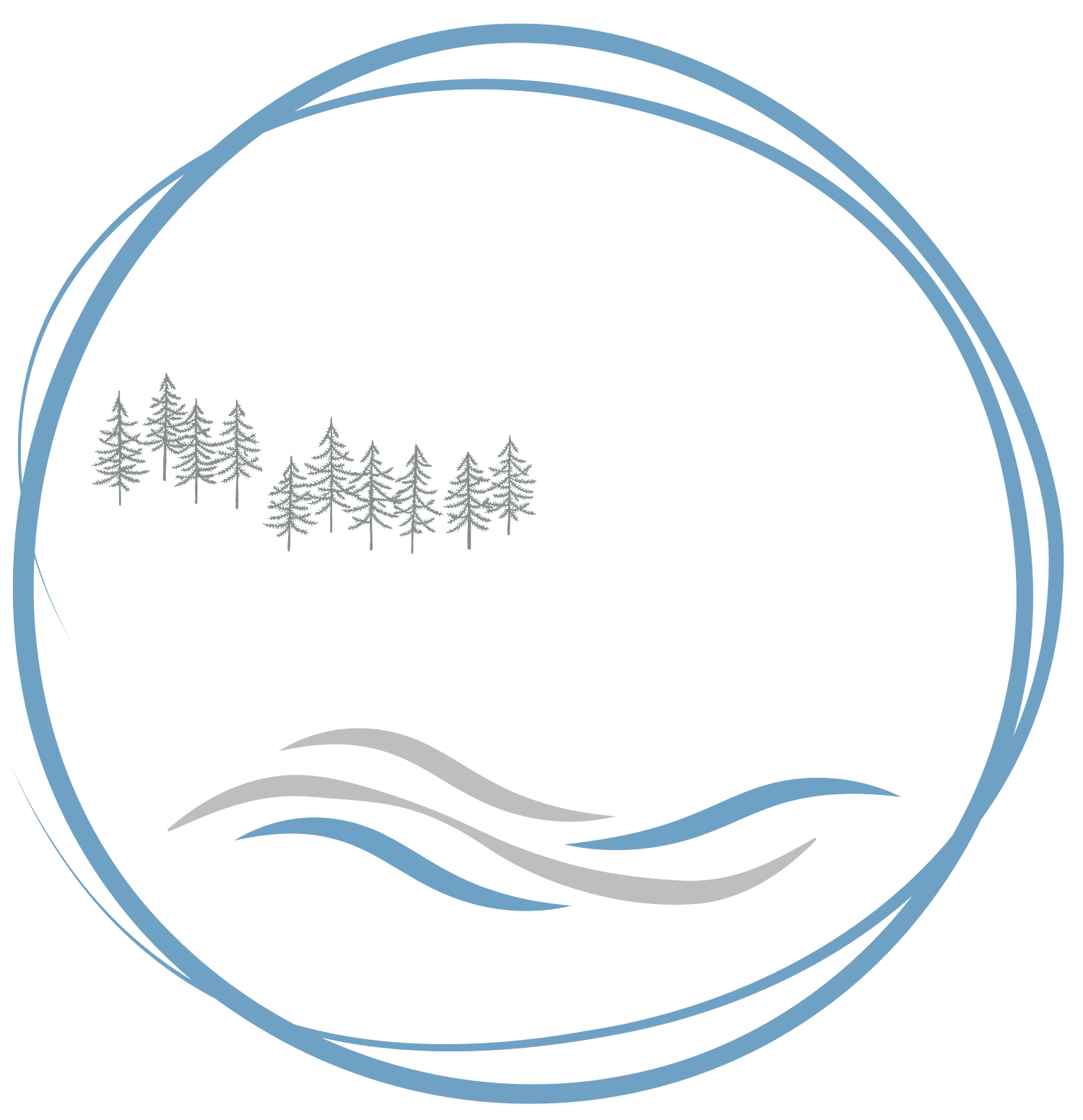 A logo with the text "The Broadmoor" and a graphic of mountains and trees.